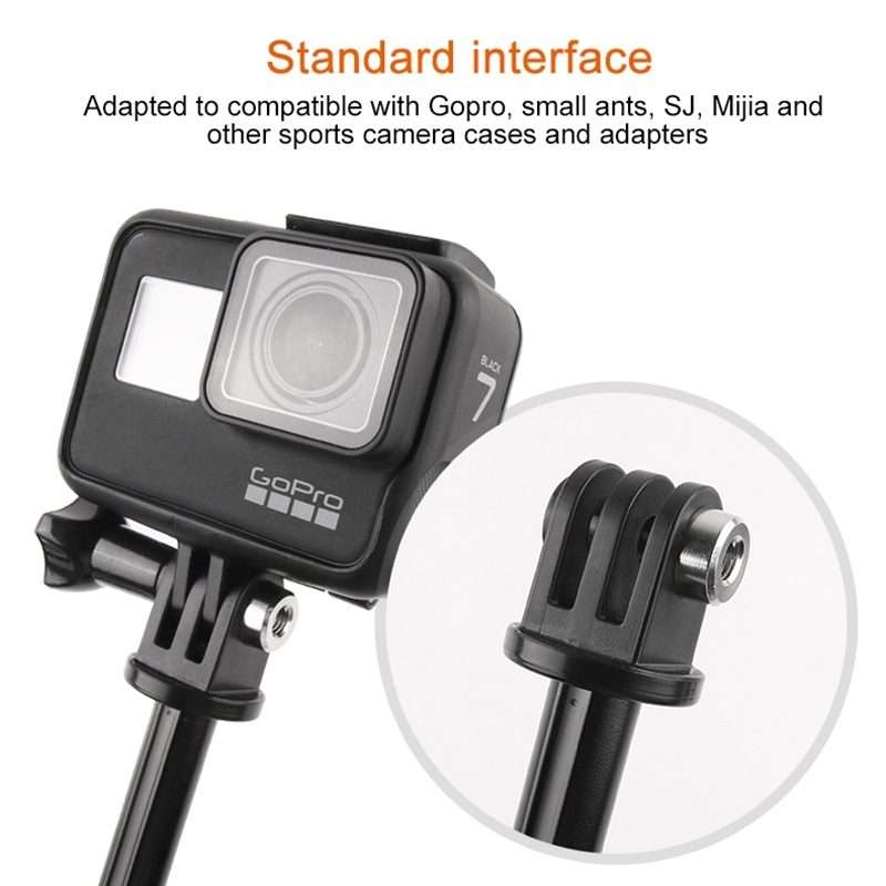 GP446 Multifunctional Mini Fixed Tripod for GoPro, Insta360, DJI and Other Action Cameras(Black)