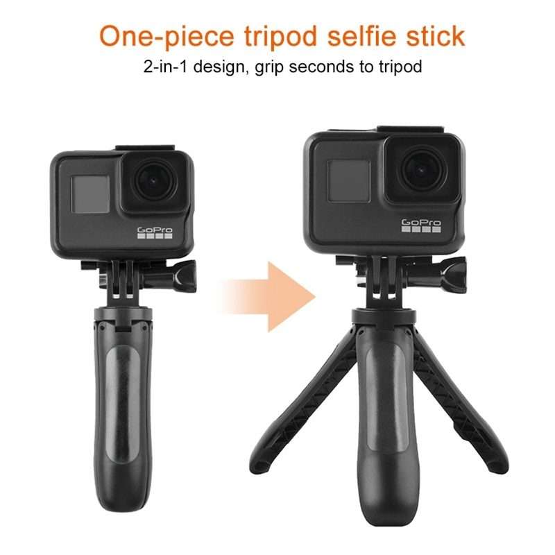 GP446 Multifunctional Mini Fixed Tripod for GoPro, Insta360, DJI and Other Action Cameras(Black)