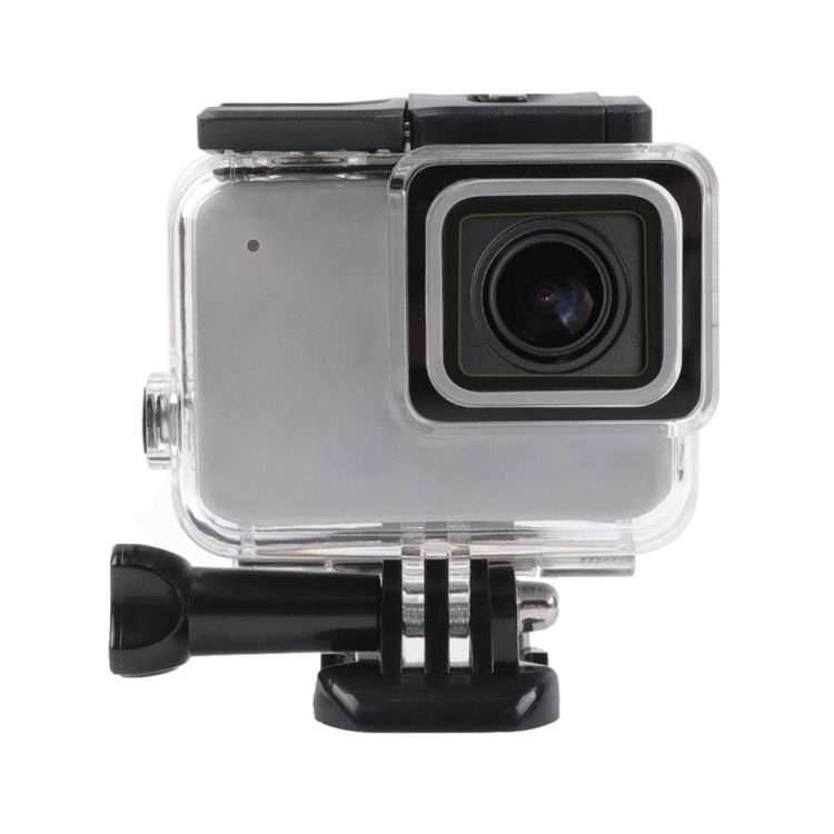 For GoPro HERO7 White /Silver Skeleton Housing Side Hollow Protective Case with ... (Transparent)