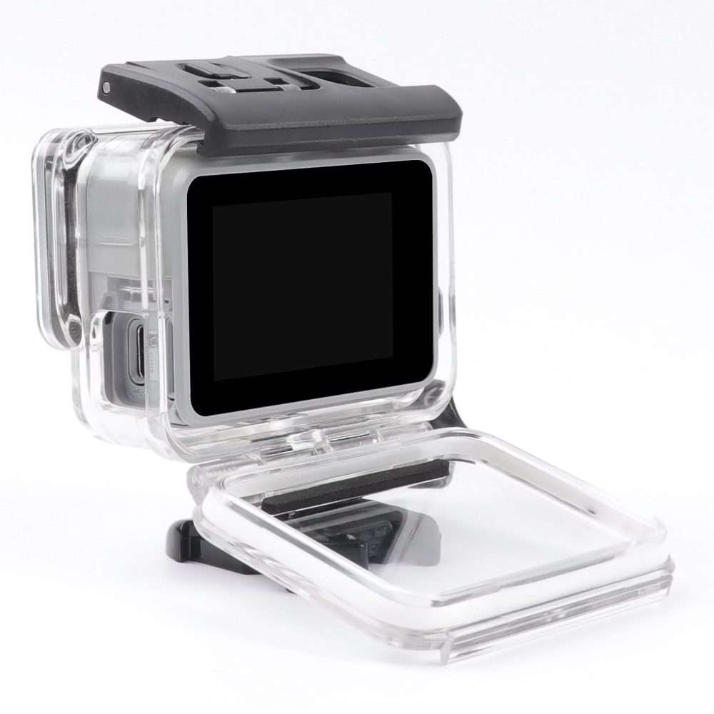 For GoPro HERO7 White /Silver Skeleton Housing Side Hollow Protective Case with ... (Transparent)