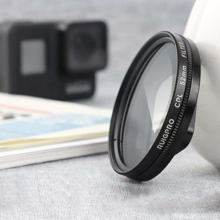RUIGPRO for GoPro HERO 7/6 /5 Professional 52mm CPL Lens Filter with Filter Adapter Ring & Lens Ca