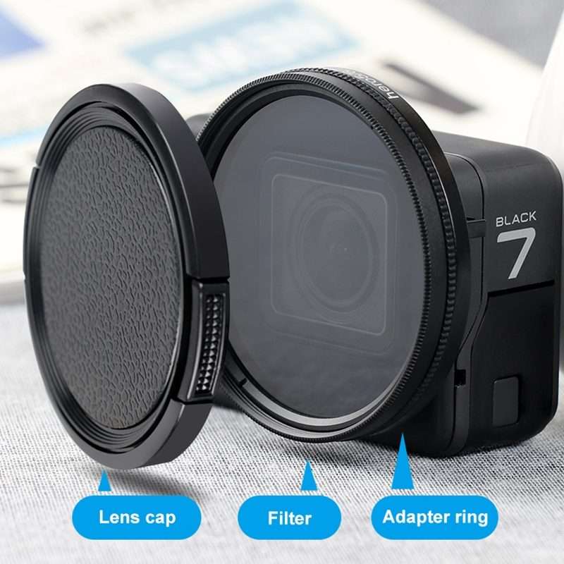 RUIGPRO for GoPro HERO 7/6 /5 Professional 52mm CPL Lens Filter with Filter Adapter Ring & Lens Ca