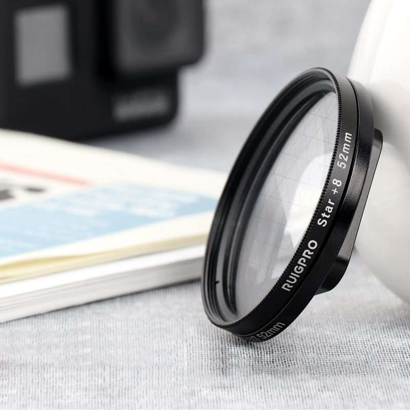 RUIGPRO for GoPro HERO 7/6 /5 Professional 52mm 8X Star Effect Lens Filter with Filter Adapter Rin