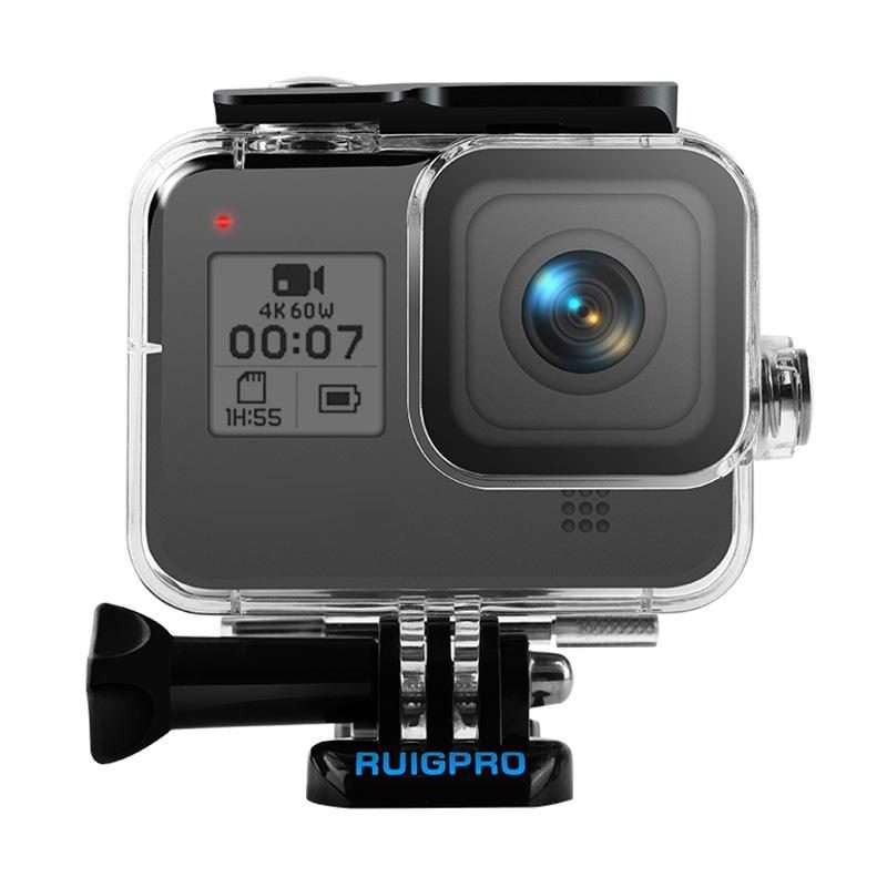 RUIGPRO for GoPro HERO8 Black 45m Waterproof Housing Protective Case with Buckle ... (Transparent)