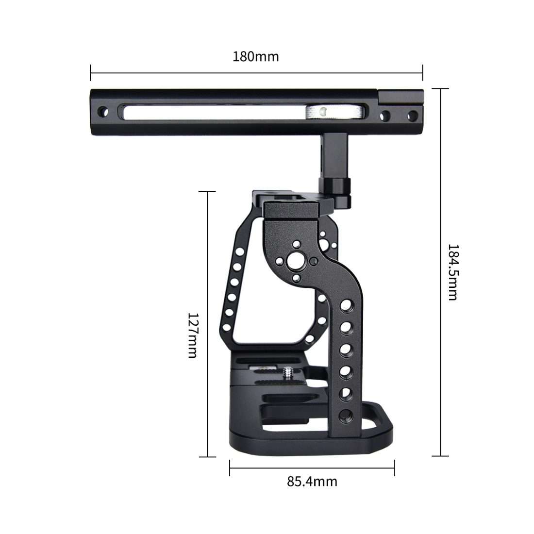 YELANGU C9-A YLG0911A Handle Video Camera Cage Stabilizer for DJI BMPCC 4K(Black)