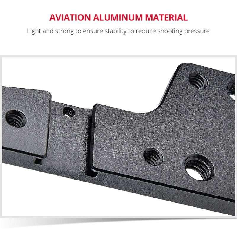 YELANGU C9-A YLG0911A Handle Video Camera Cage Stabilizer for DJI BMPCC 4K(Black)