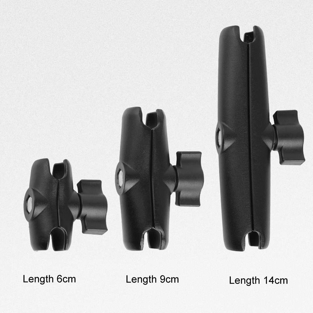 9cm Connecting Rod Fixed Motorcycle Mount Holder for GoPro, Insta360, DJI and Other Ac ... (Black)