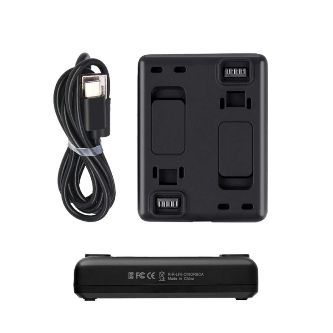 R-R-LF8-CINOR8CA For Insta360 ONE R 4K Panoramic Camera Batteries Charger Fast Charging Dual Charg