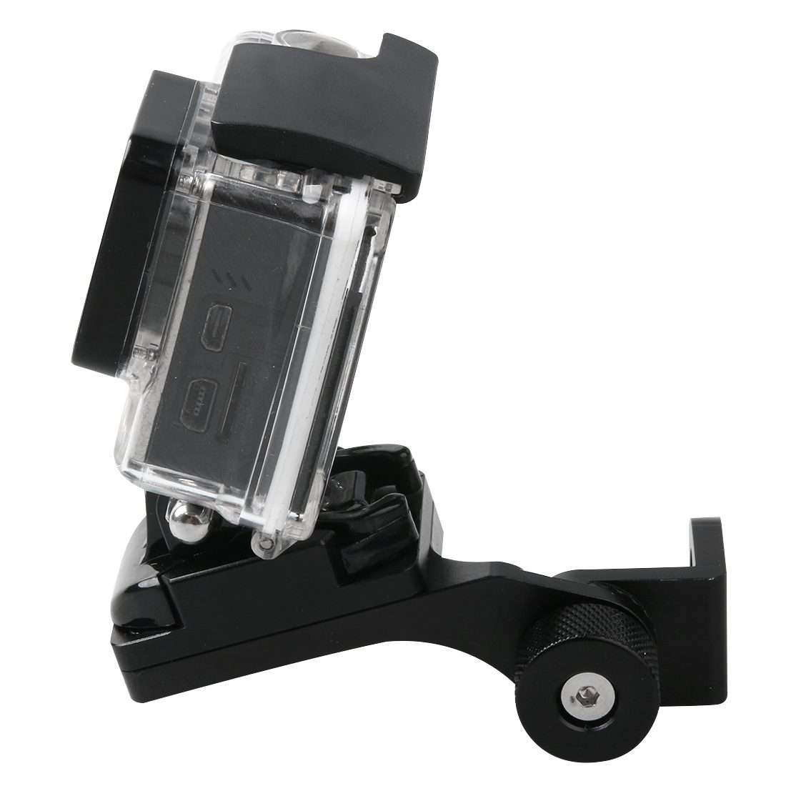 Motorcycle Rearview Mirror CNC Aluminum Alloy Stent Fixed Bracket Holder for GoPro, In ... (Black)