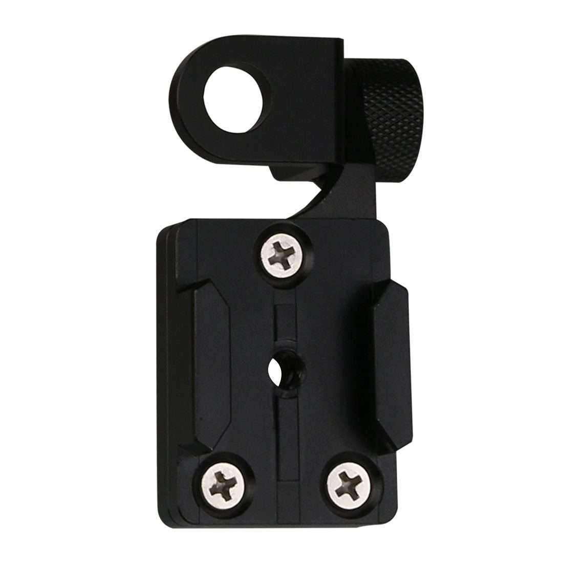 Motorcycle Rearview Mirror CNC Aluminum Alloy Stent Fixed Bracket Holder for GoPro, In ... (Black)