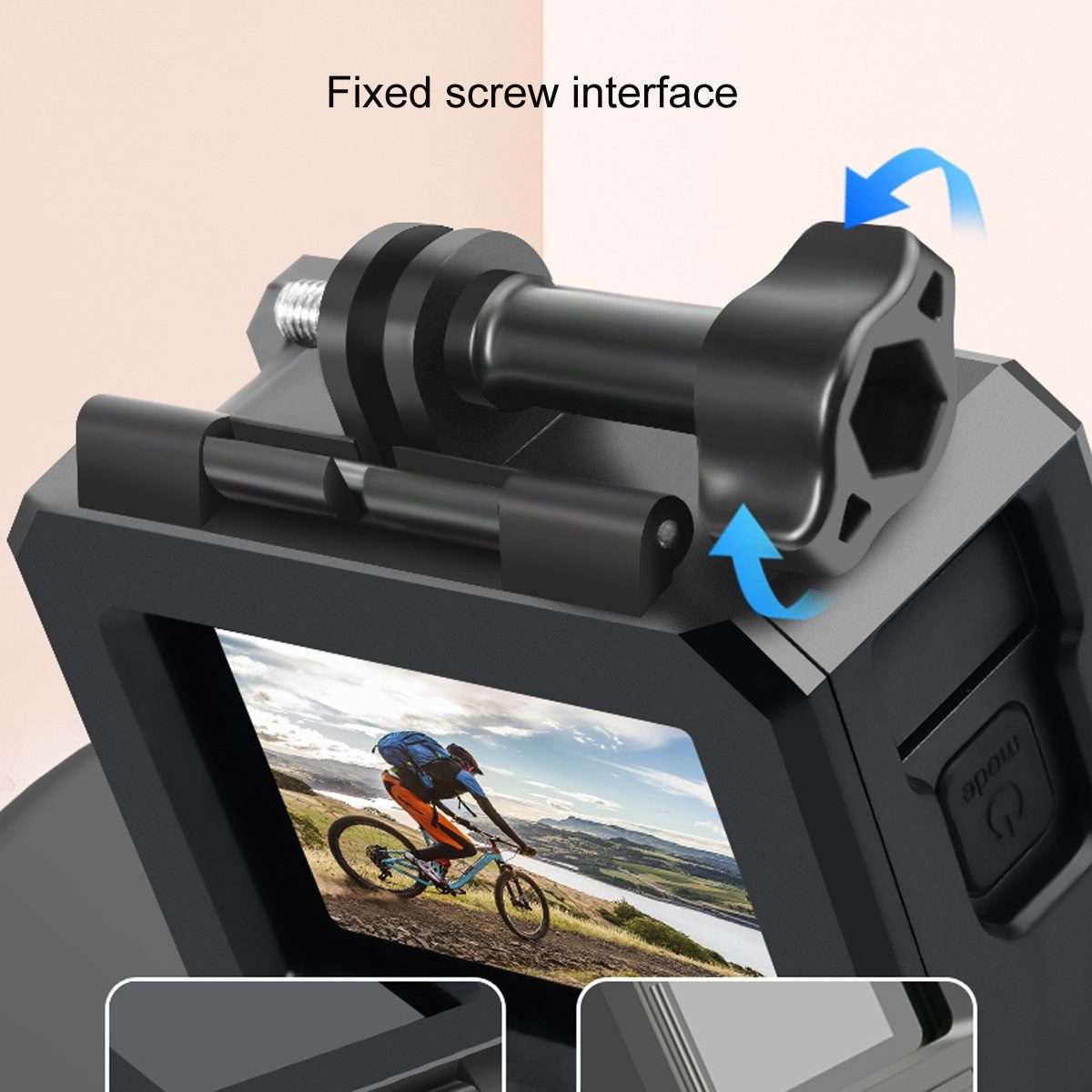 For GoPro HERO10 Black / HERO9 Black ABS Plastic Border Frame Mount Protective Case wi ... (Black)