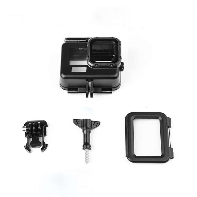 50m Waterproof Housing Protective Case with Buckle Basic Mount & Screw for GoPro HERO1 ... (Black)