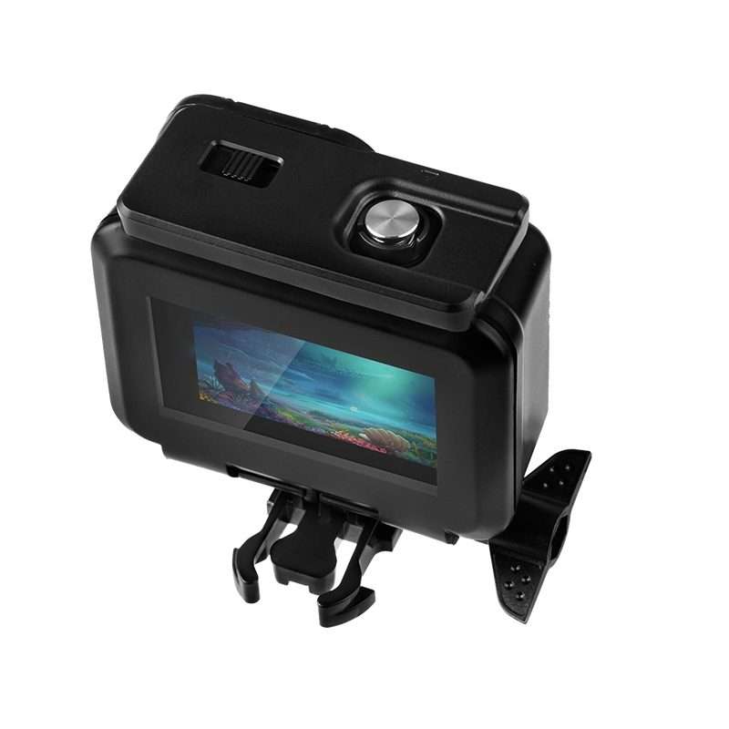 50m Waterproof Housing Protective Case with Buckle Basic Mount & Screw for GoPro HERO1 ... (Black)