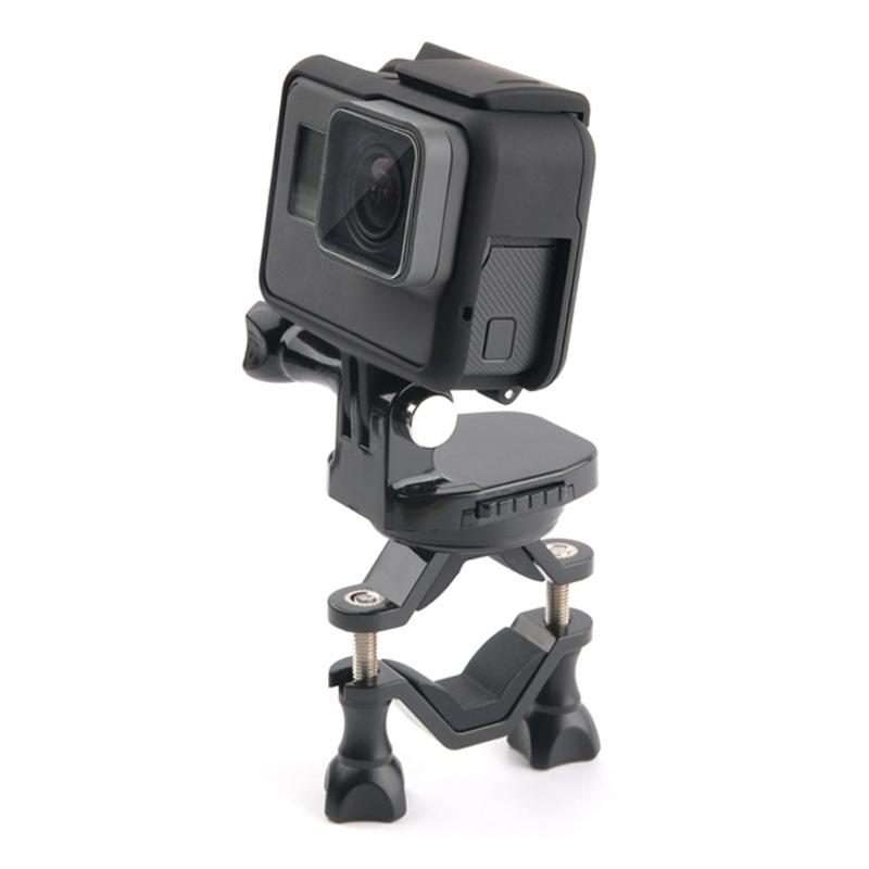GP433 Bicycle Motorcycle Handlebar Mount for GoPro, Insta360, DJI and Other Action Cameras(Black)