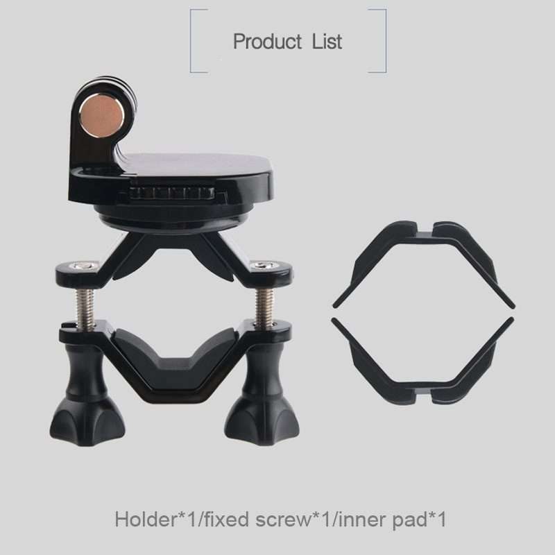 GP433 Bicycle Motorcycle Handlebar Mount for GoPro, Insta360, DJI and Other Action Cameras(Black)