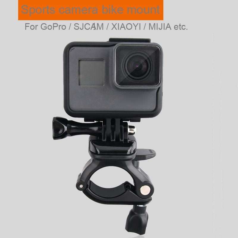 GP435 Small Size Bicycle Motorcycle Handlebar Fixing Mount for GoPro, Insta360, DJI an ... (Black)