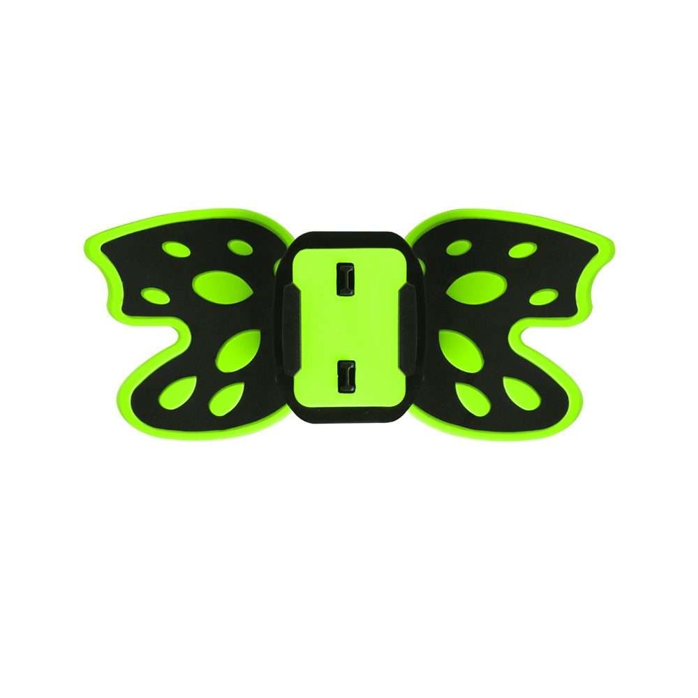 Butterfly Helmet Mount Adapter for GoPro, Insta360, DJI and Other Action C ... (Fluorescent Green)