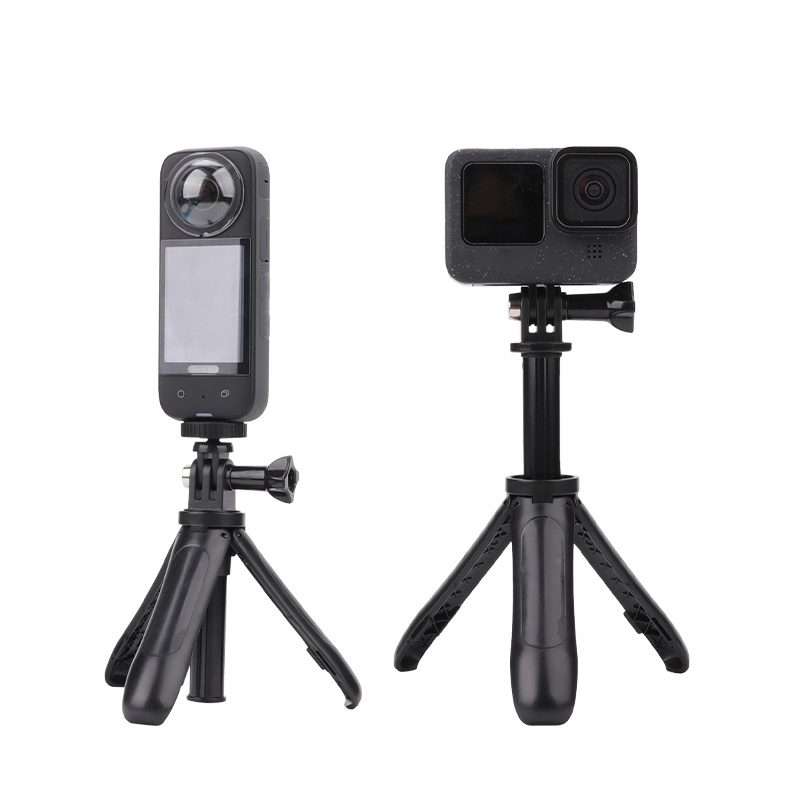 Multi-functional Foldable Tripod Holder Selfie Monopod Stick for GoPro, Insta360, DJI a ... (Grey)