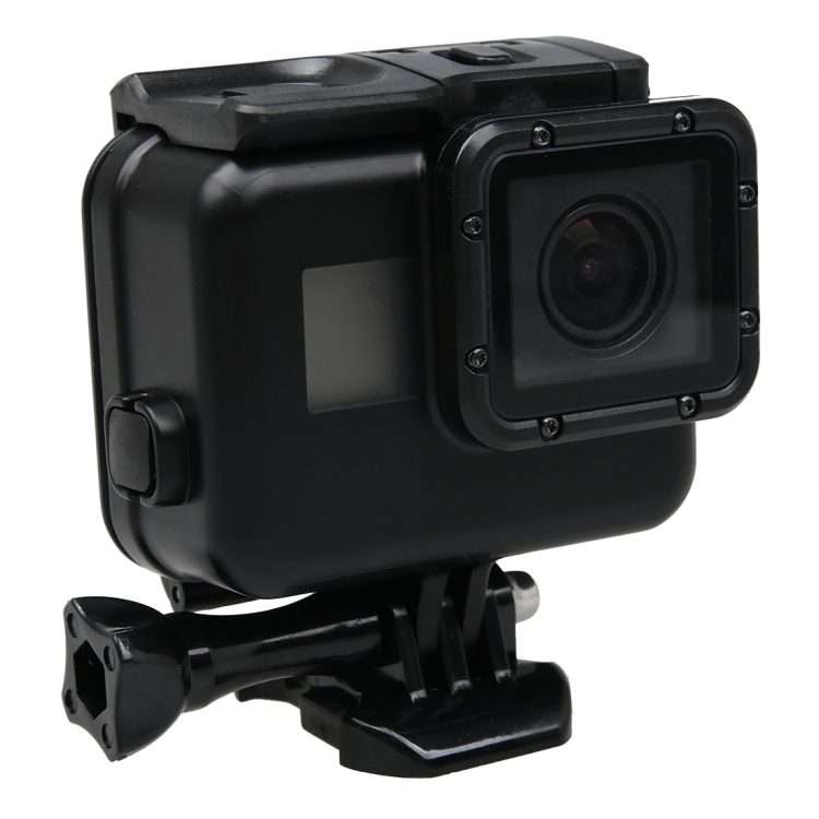 2 in 1 for GoPro HERO6 /5 Touch Screen Back Cover + 45m Waterproof Housing Protective ... (Black)
