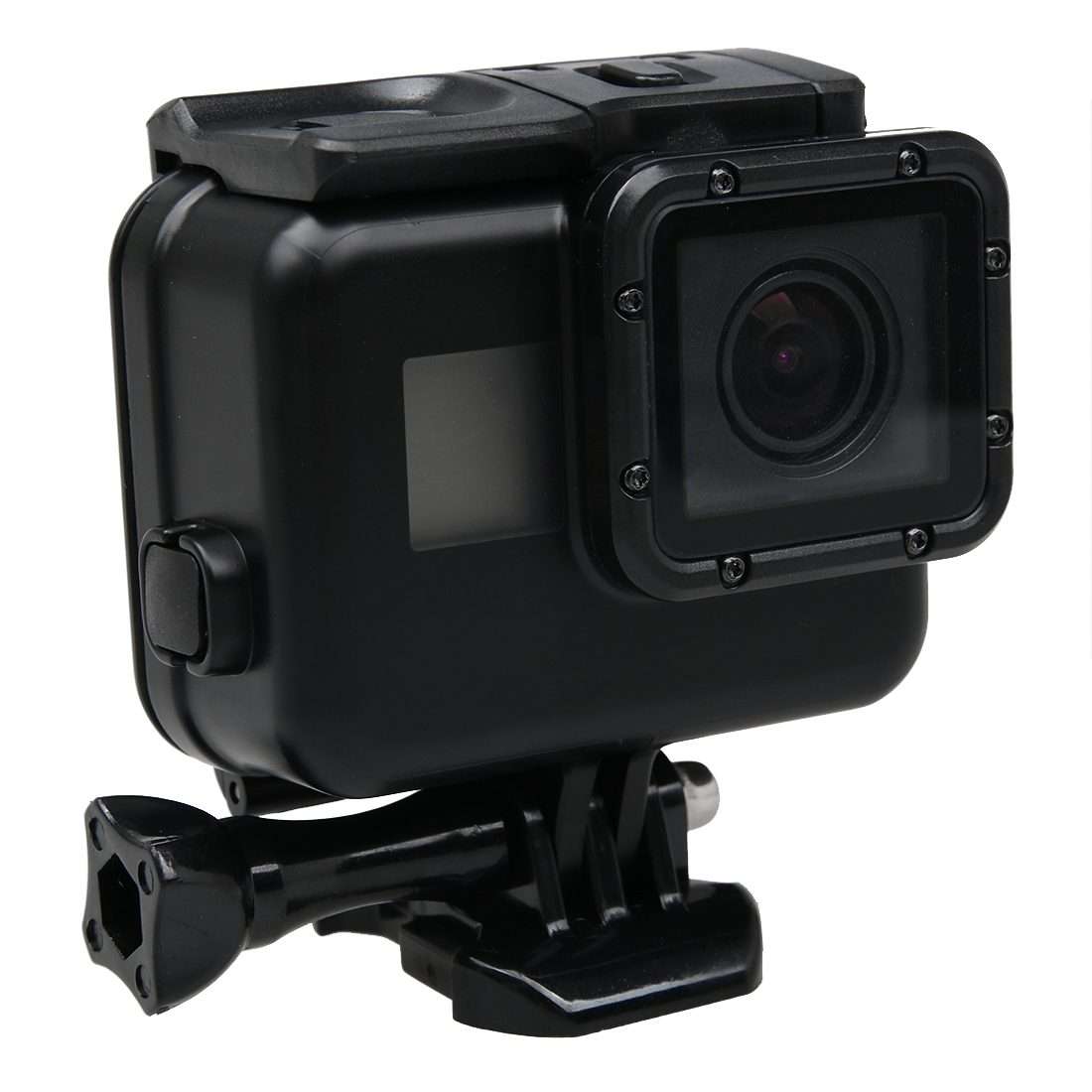 2 in 1 for GoPro HERO6 /5 Touch Screen Back Cover + 45m Waterproof Housing Protective ... (Black)