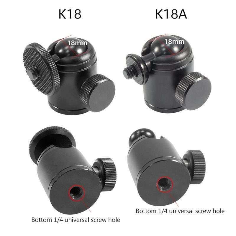 BEXIN K18A Mini 360 Degree Rotation Panoramic Metal Ball Head