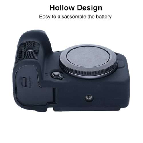 For Canon EOS R7 Soft Silicone Protective Case (Black)