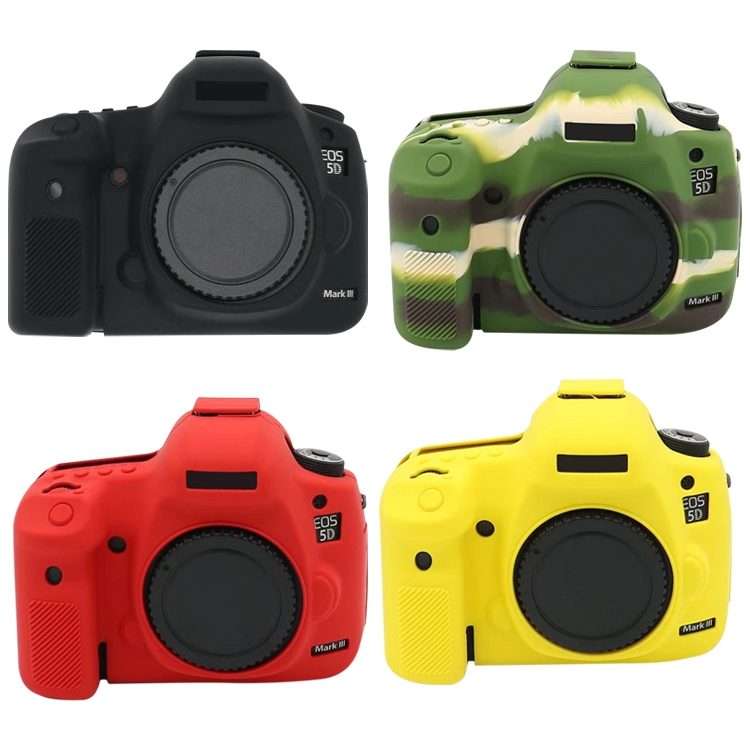 For Canon EOS 5DS Soft Silicone Protective Case (Red)