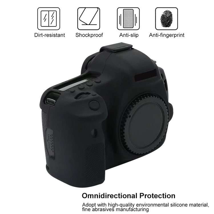 For Canon EOS 5DS Soft Silicone Protective Case (Yellow)