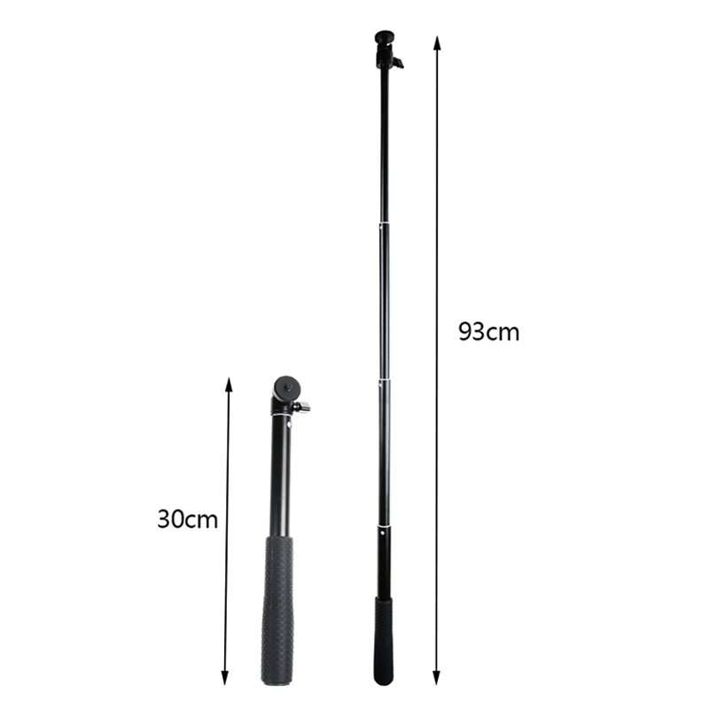 30-93cm Grip Foldable Tripod Holder Multi-functional Selfie Stick Monopod for GoPro, Insta360, DJI