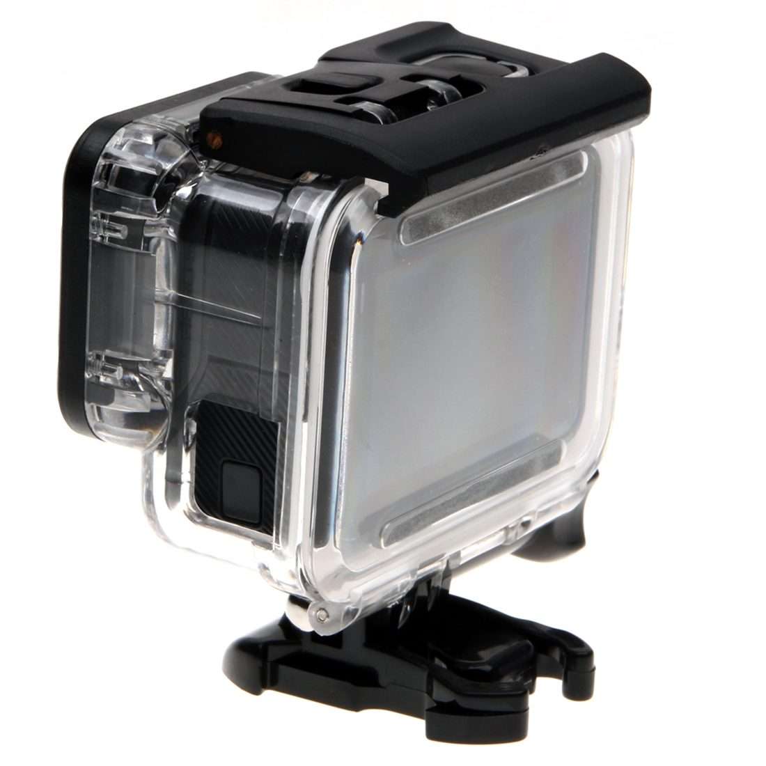 For GoPro HERO6 /5 Skeleton Housing Protective Case + Hollow Back Cover with Buckle Basic Mount &
