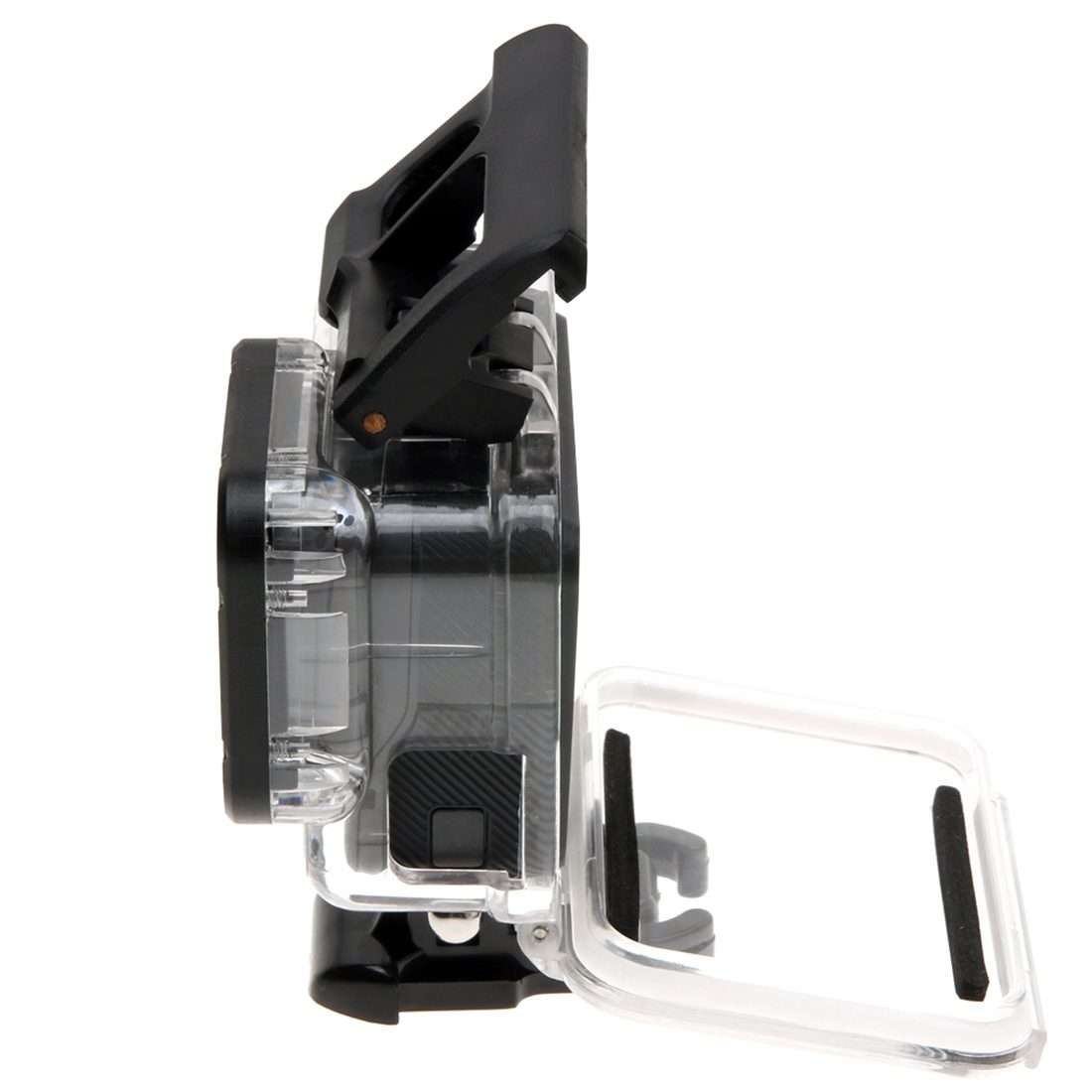 For GoPro HERO6 /5 Skeleton Housing Protective Case + Hollow Back Cover with Buckle Basic Mount &