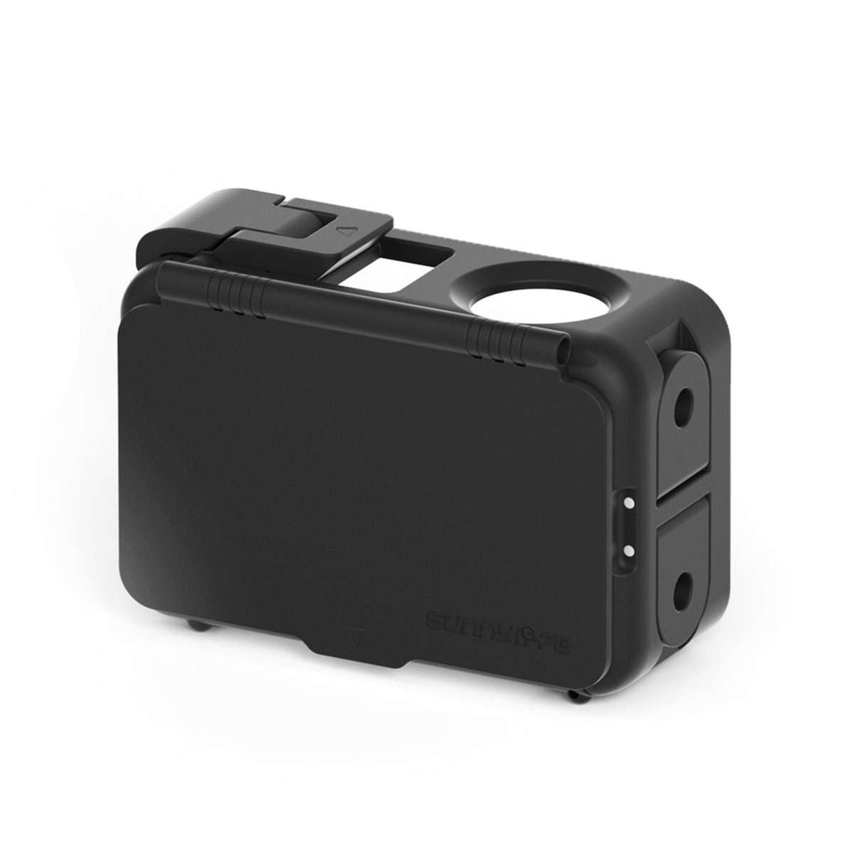 For DJI Osmo Action 5 Pro / 4 / 3 Sunnylife Protective Case Frame Mount Adapter Sun Ho ... (Black)