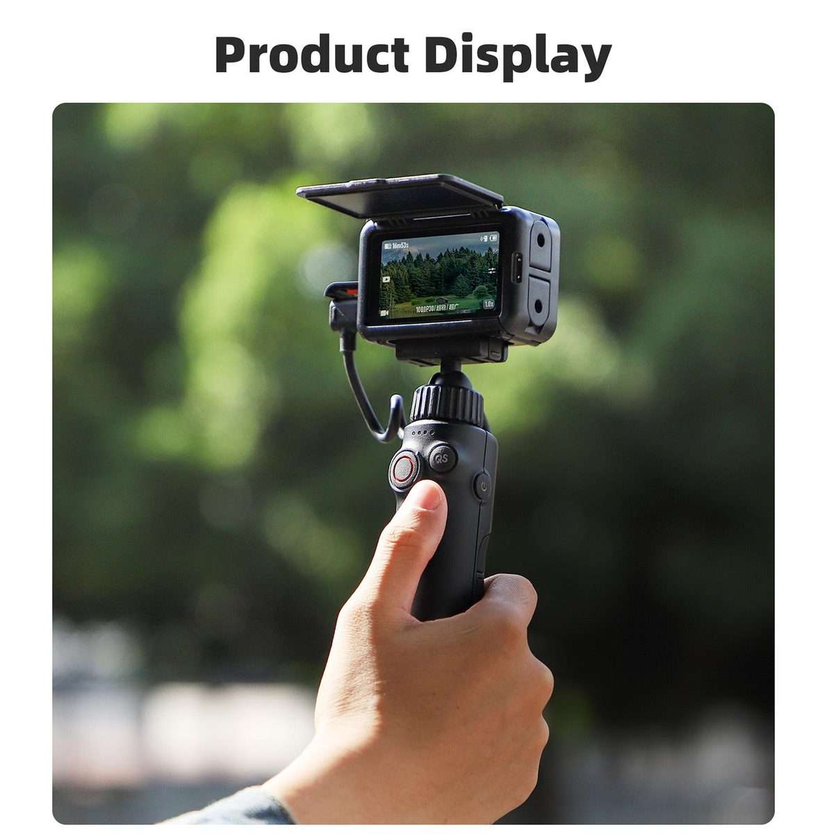 For DJI Osmo Action 5 Pro / 4 / 3 Sunnylife Protective Case Frame Mount Adapter Sun Ho ... (Black)