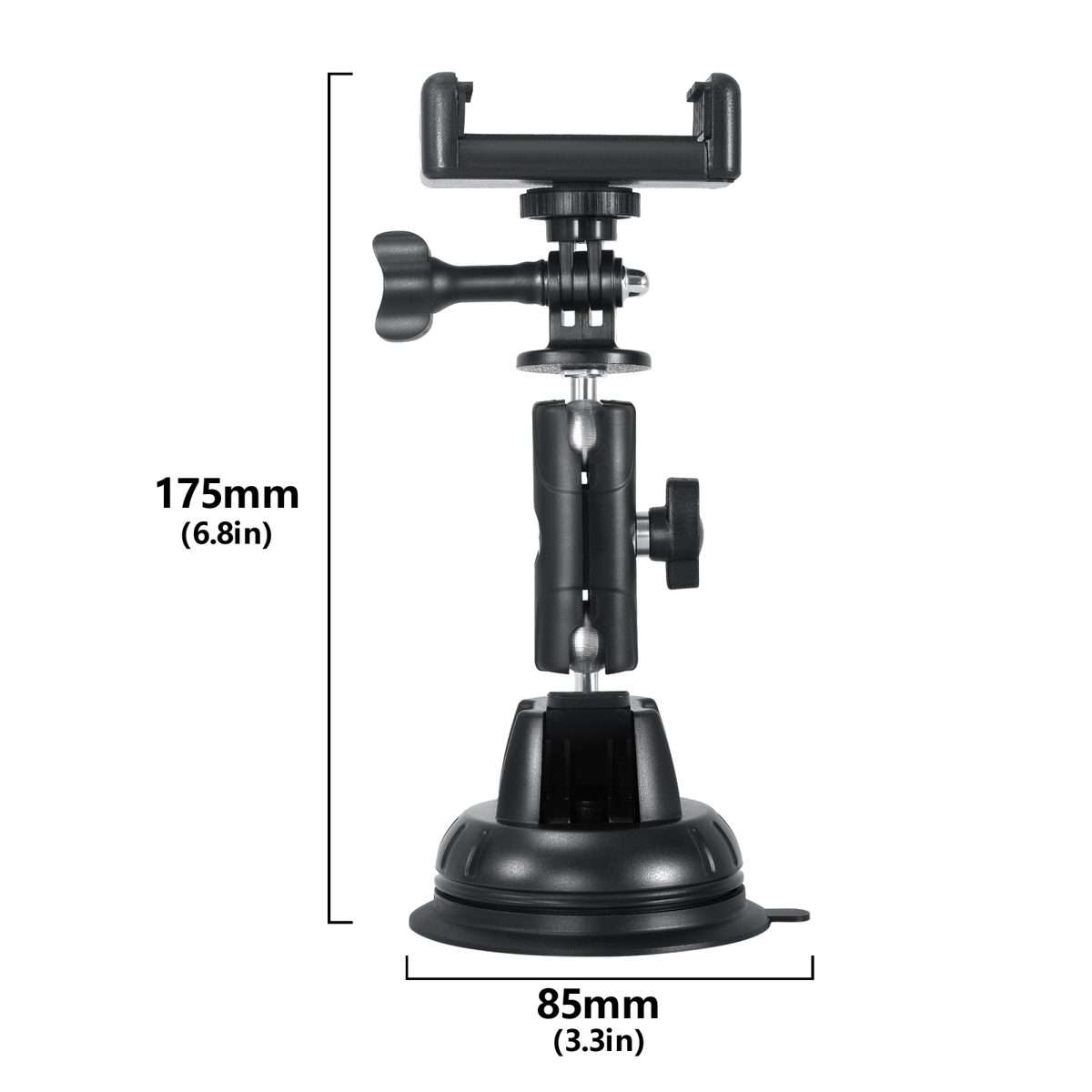 STARTRC Suction Cup Holder Bracket with Phone Clamp (Black)