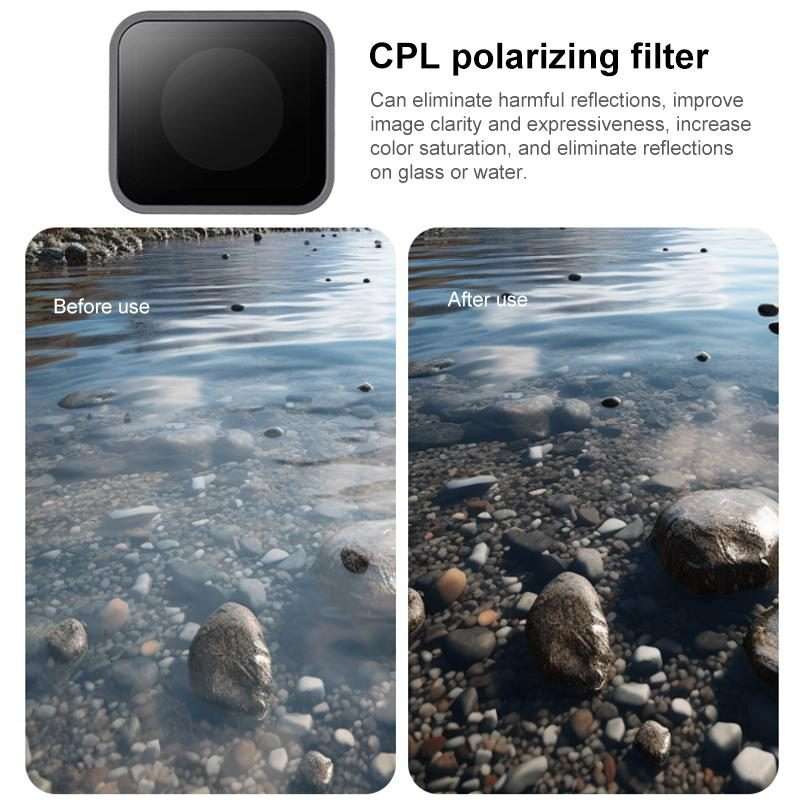 For GoPro HERO7 /6 /5 Protective Lens CPL Filter (Black)