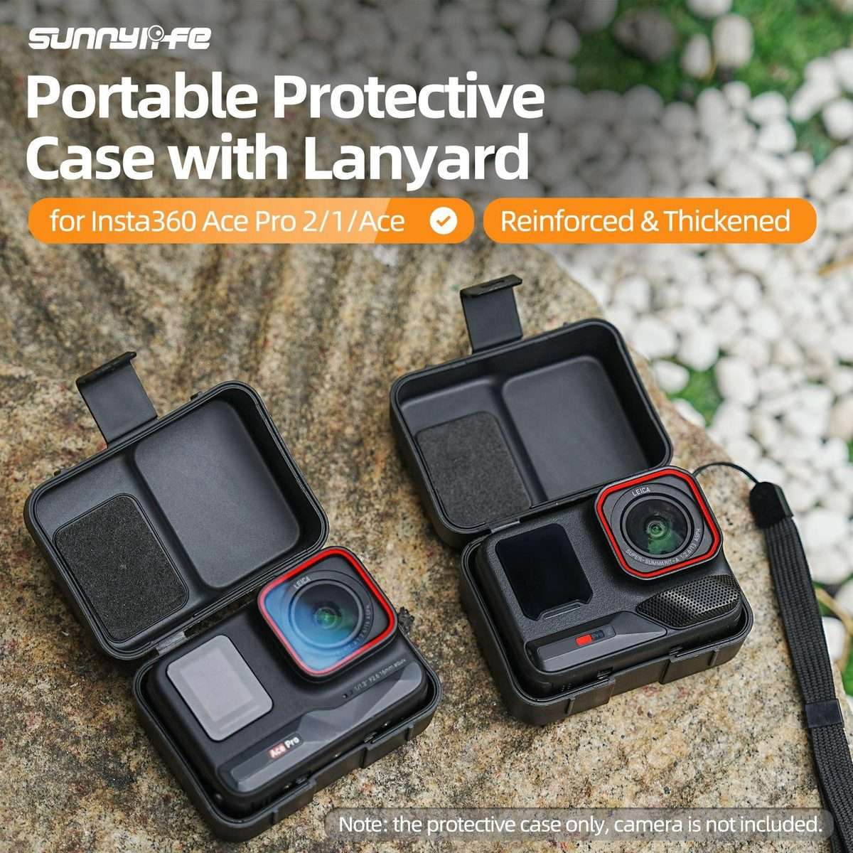 For Insta360 Ace / Ace Pro 2 / 1 Sunnylife Portable Protective Case Shock-proof Dust-p ... (Black)
