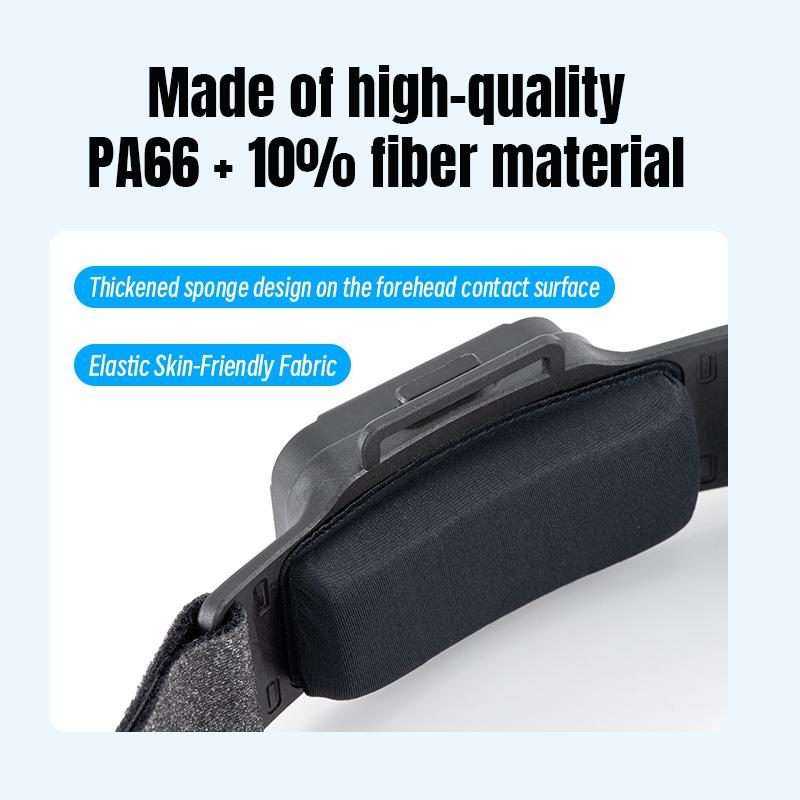 STARTRC Adjustable Head Strap Magnetic Eco-friendly Vlog POV Mount Belt for GoPro, Ins ... (Black)
