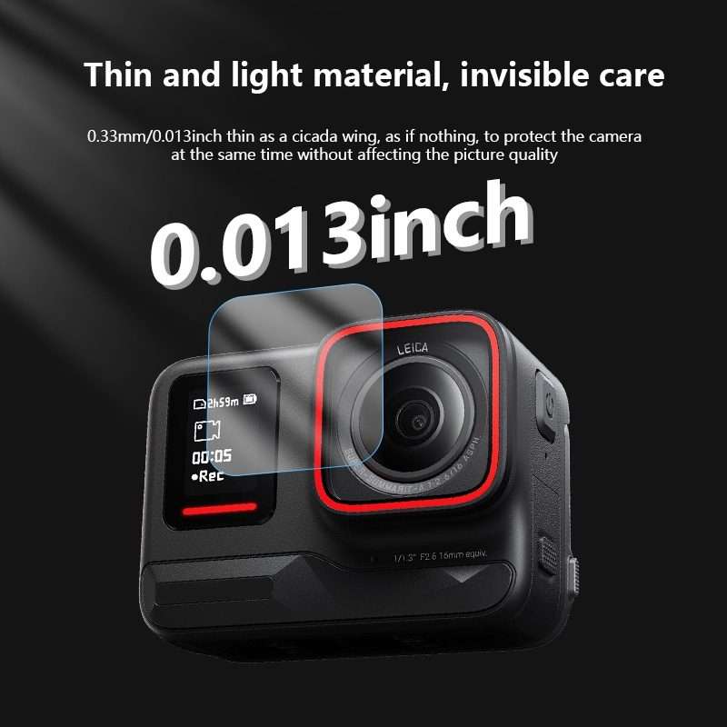 For Insta360 Ace Pro 2 STARTRC 2 Sets 3 in 1 Rear & Front Screen + Lens Tempered Glass Film