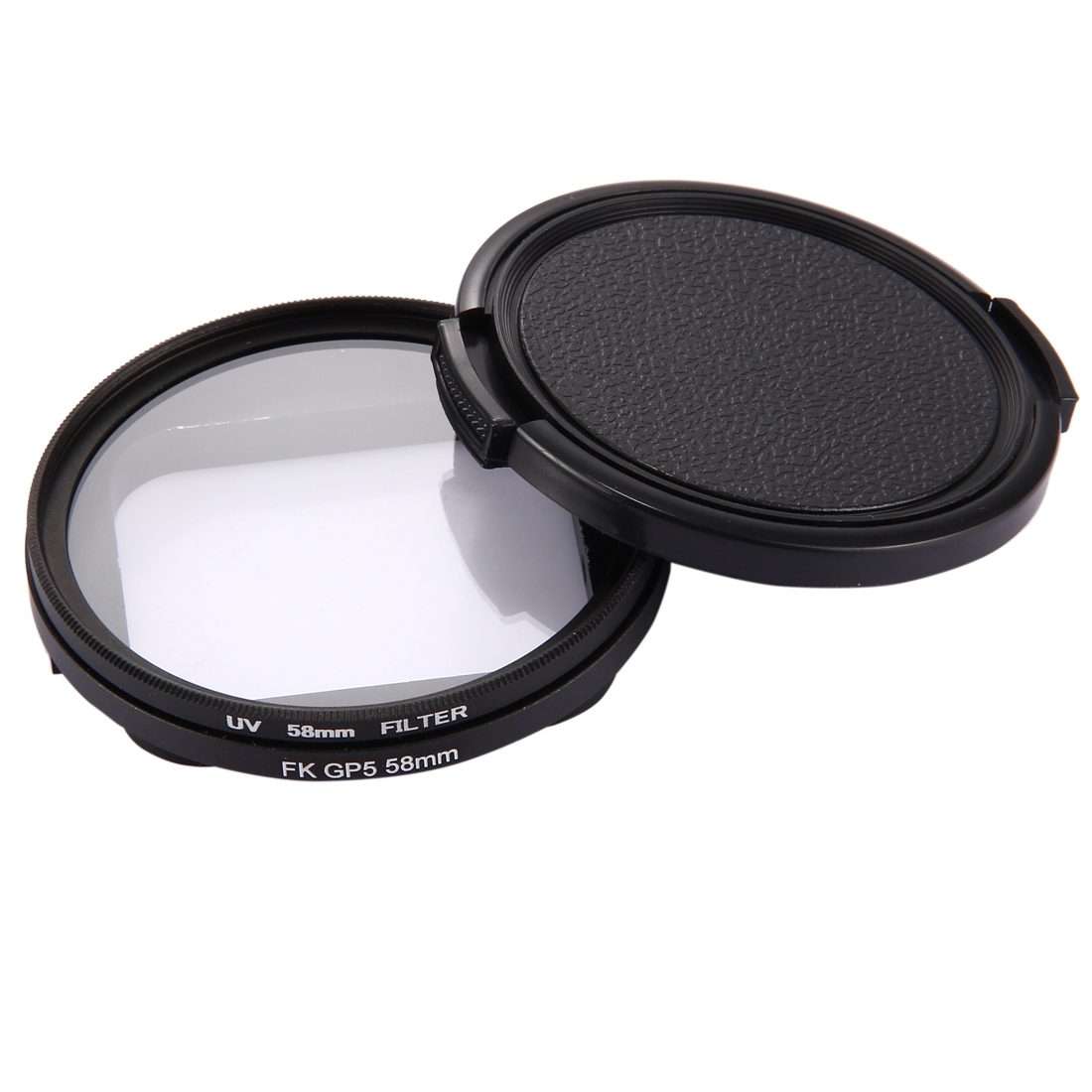 58mm 3 in 1 Round Circle UV Lens Filter with Cap for GoPro HERO7 Black/6 /5