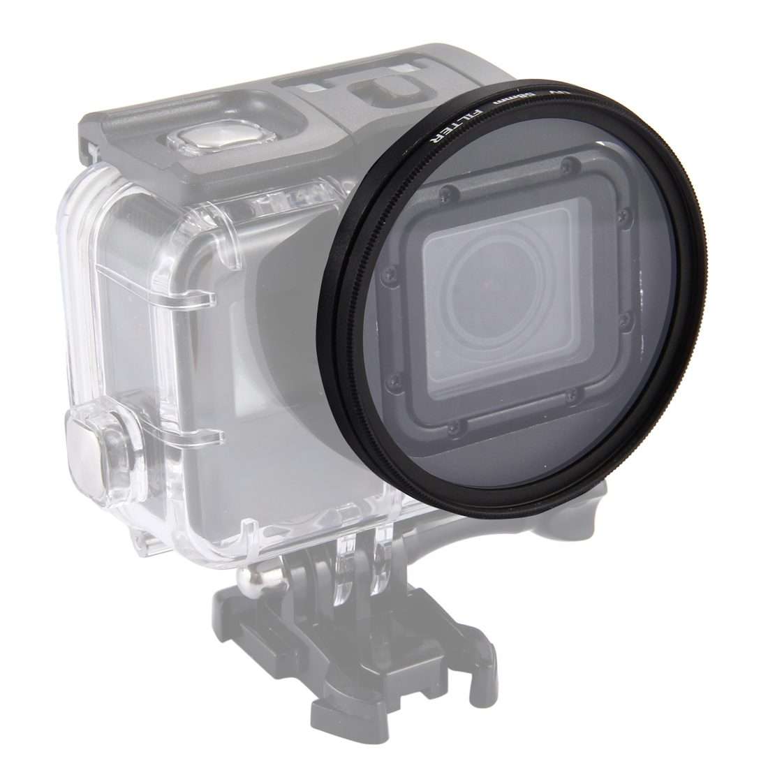 58mm 3 in 1 Round Circle UV Lens Filter with Cap for GoPro HERO7 Black/6 /5