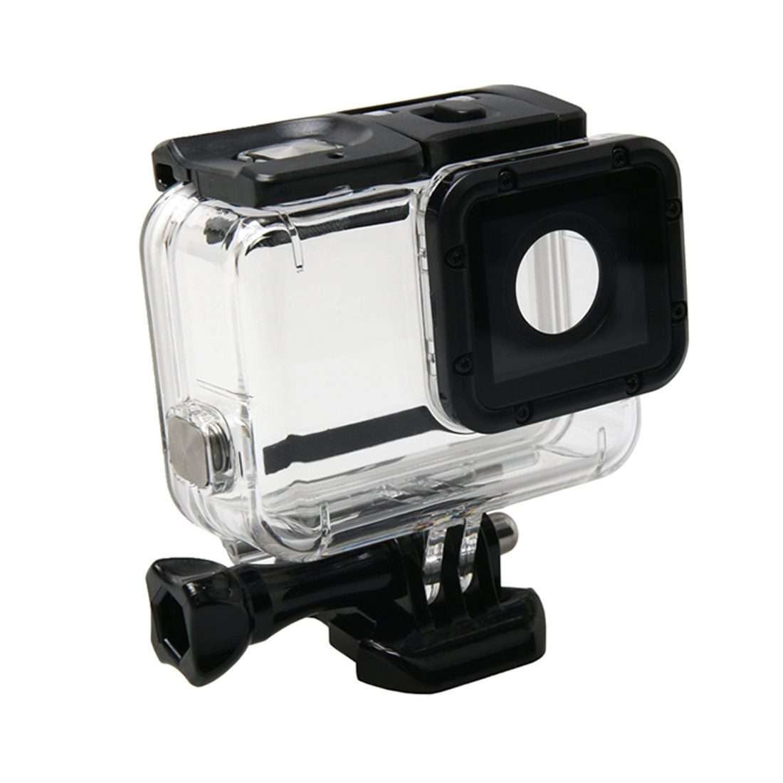 For GoPro HERO6 /5 Waterproof Housing Protective Case + Hollow Back Cover with Buckle Basic Mount