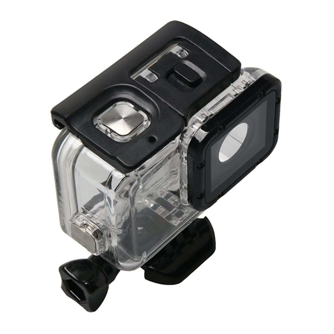 For GoPro HERO6 /5 Waterproof Housing Protective Case + Hollow Back Cover with Buckle Basic Mount