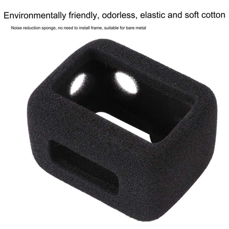 For Insta360 Ace Pro Sponge Foam Windshield Housing Case (Black)