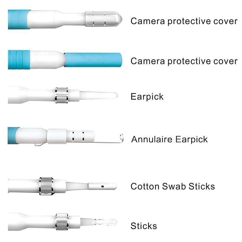 I98 1.3 Million HD Visual Earwax Clean Tool Endoscope Borescope with 6 LEDs, Lens Diameter: 5.5mm
