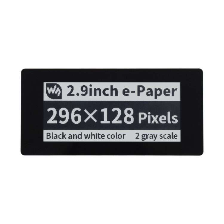 Waveshare 2.9 inch 296 x 128 Pixel 5-Points Capacitive Touch Black / White E-Paper E-Ink Display H