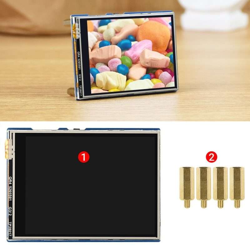 WAVESHARE 2.8 inch 262K Colors 320 x 240 Pixel Touch Display Module for Raspberry Pi Pico, SPI Int