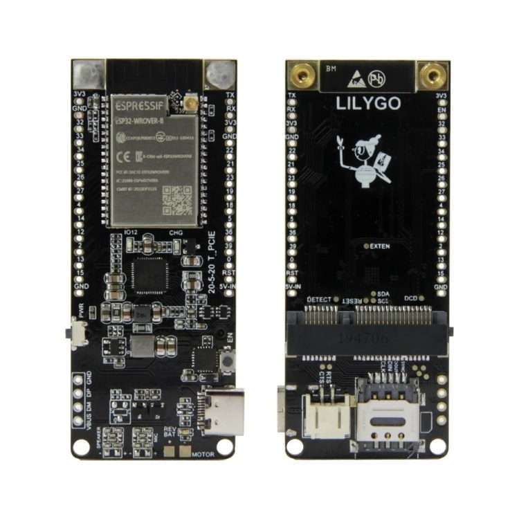 TTGO T-PCIE ESP32-WROVER-B AXP192 Chip WiFi Bluetooth Nano Card SIM Series Module 4MB Hardware Com