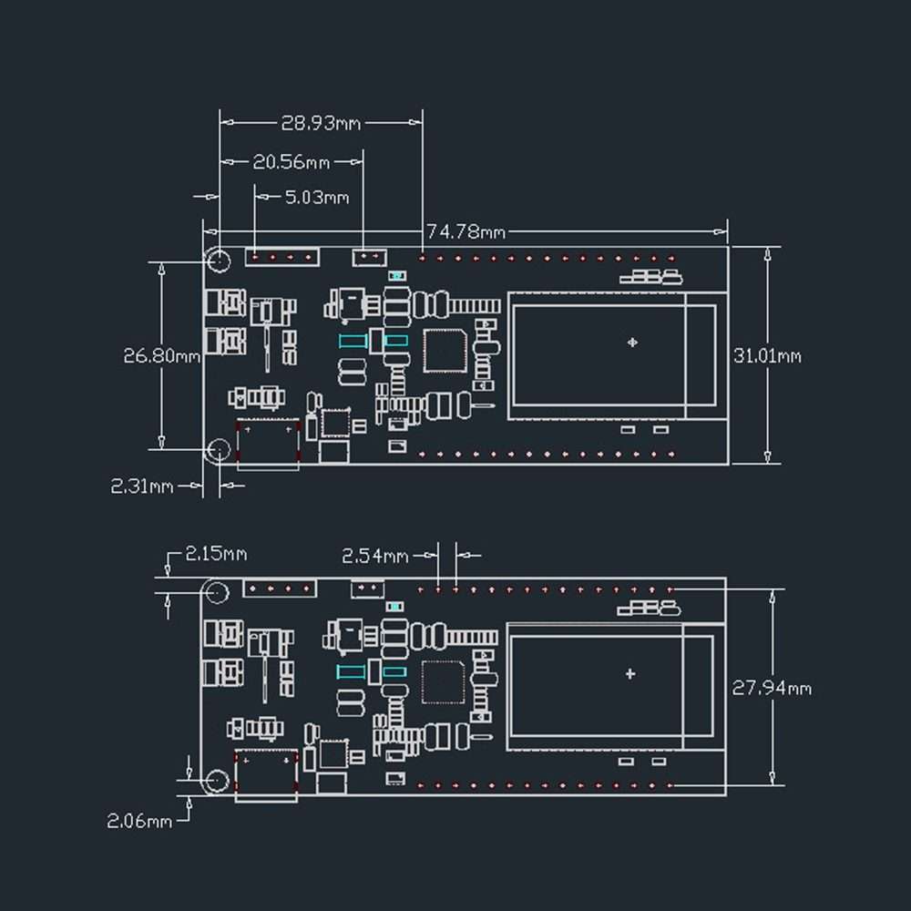 TTGO T-PCIE ESP32-WROVER-B AXP192 Chip WiFi Bluetooth Nano Card SIM Series Module 16MB Hardware Co