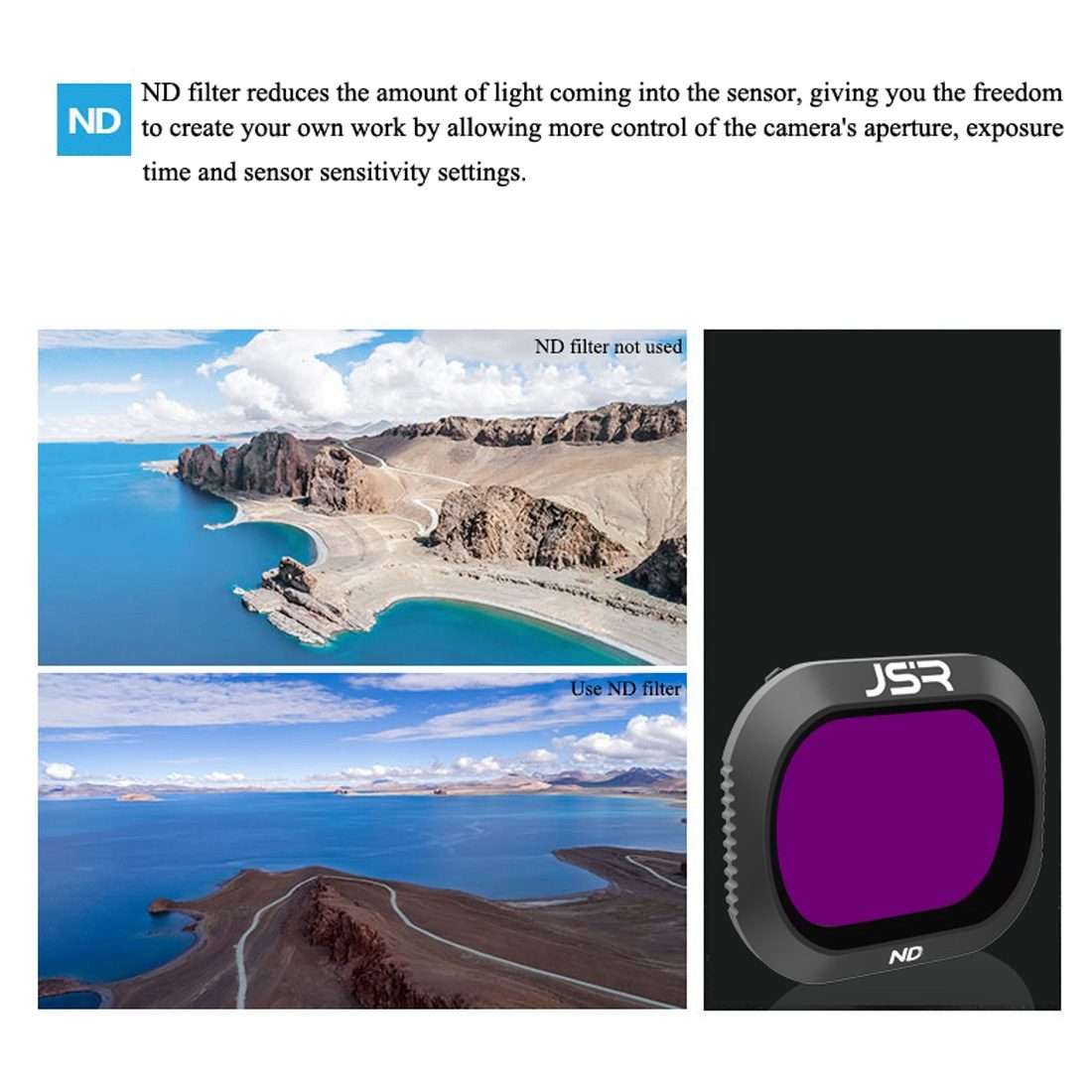 JSR Drone ND64 Lens Filter for DJI MAVIC 2 Pro