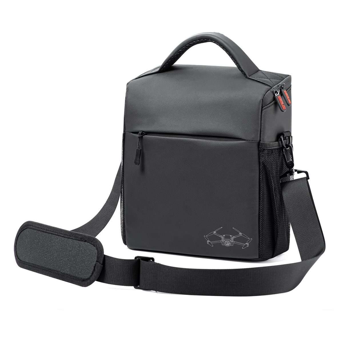 STARTRC Portable Carry Box Single Shoulder Storage Bag for DJI Mini 3 Pro / Air 2S / M ... (Black)